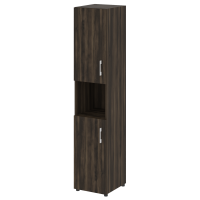 Шкаф высокий узкий левый (2 низких фасада ЛДСП) Yalta LT.SU-1.5 L/R дуб мали